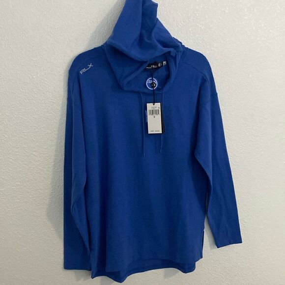 NWT- RLX- Womens Cloud Fleece Soft Hoodie Blue -Size Small - Picture 1 of 9